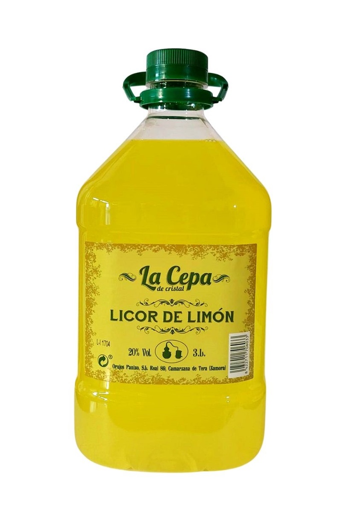 PANIZO LICOR DE LIMON 3 L. 20% VOL.