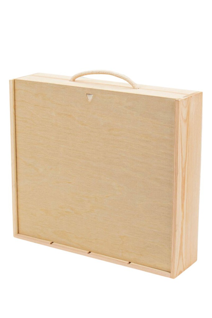 CAJA DE MADERA 4 BOT.