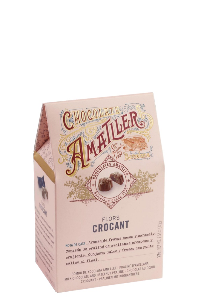 AMATLLER FLORS DE CROCANT CAPSA ROSA 72 G