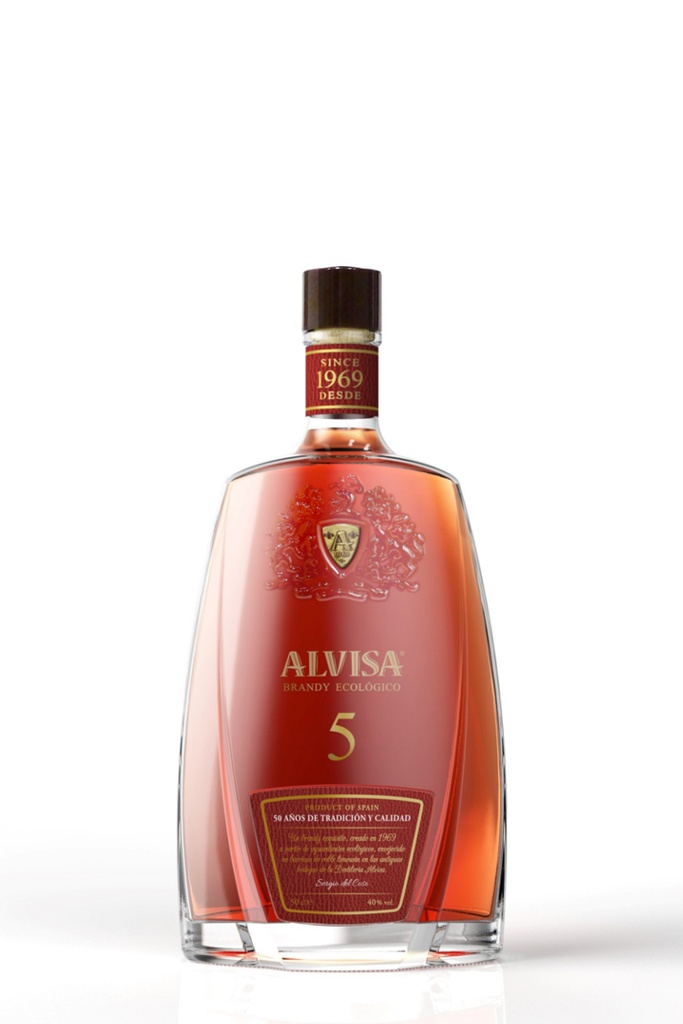 BRANDY ALVISA 5 ECOLÓGICO 0,50L.