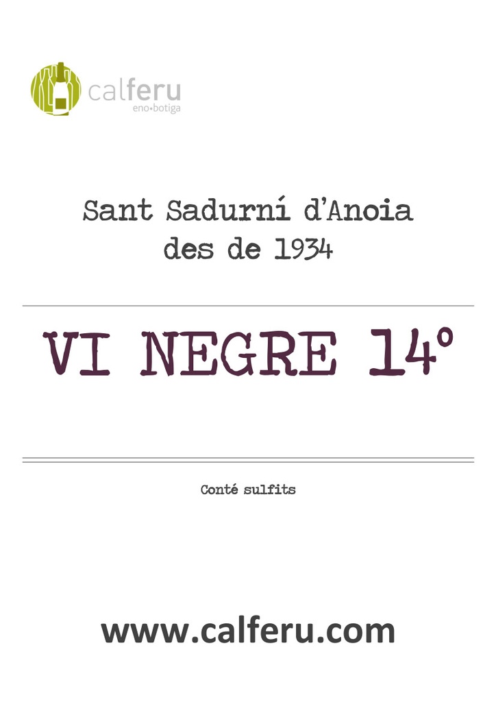 VINO TINTO 14º A GRANEL