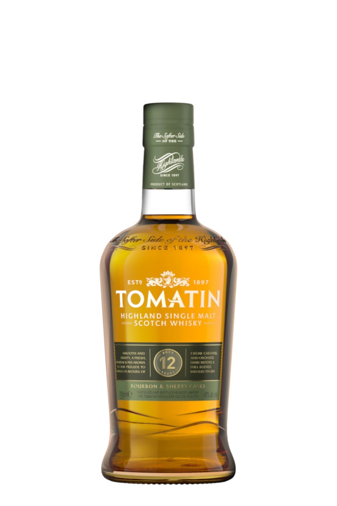 WHISKY TOMATIN 12 AÑOS SINGLE MALT