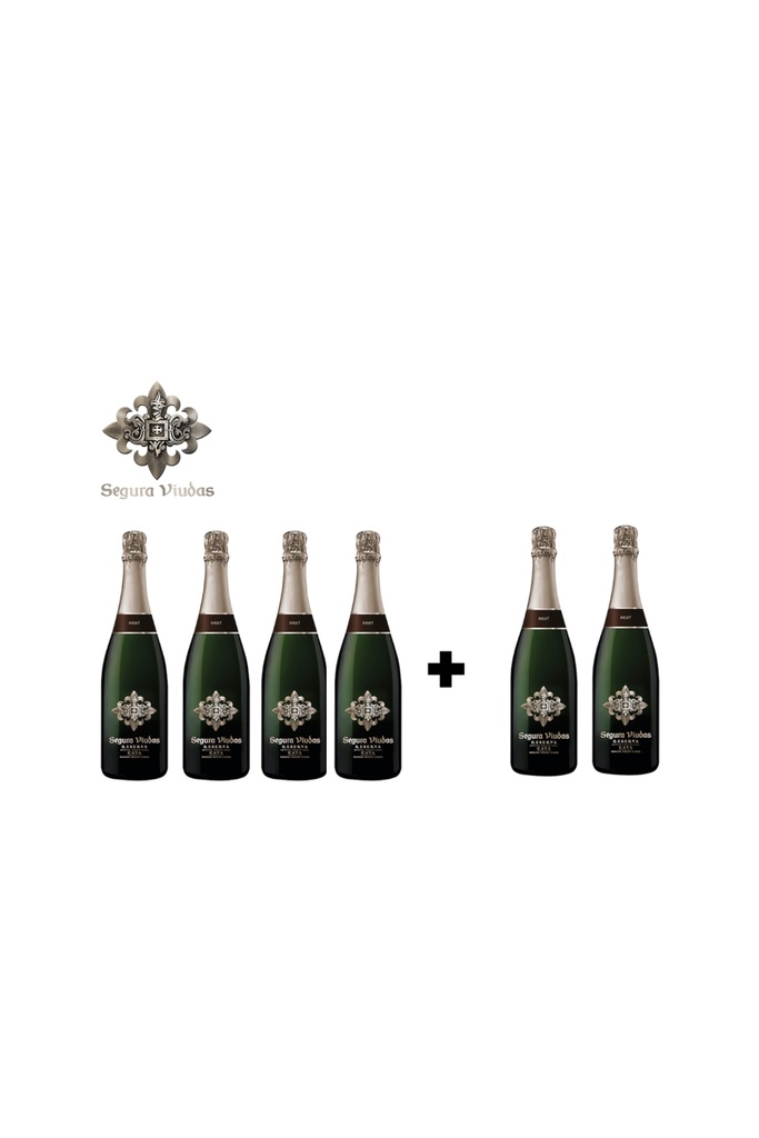 PACK SEGURA VIUDAS BRUT RESERVA 4+2