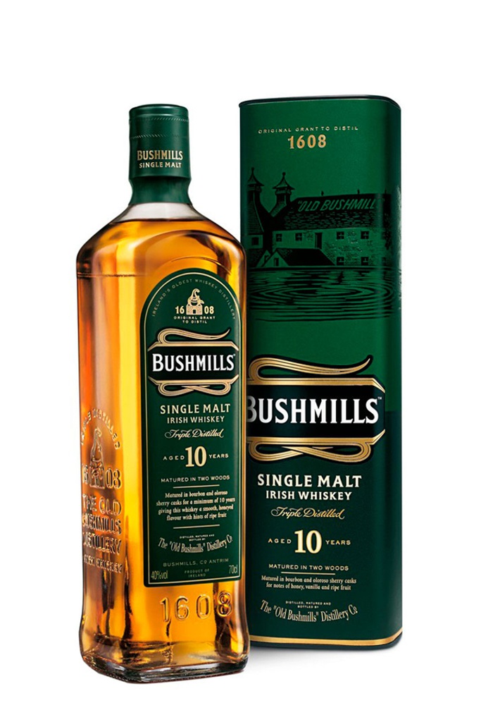 WHISKEY BUSHMILLS 10 ANYS MALTA 0,70