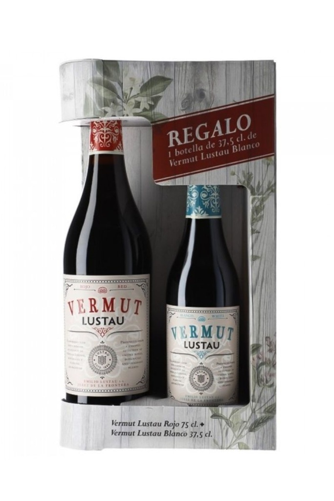 PACK VERMUT LUSTAU NEGRE 0,75L. & BLANC 0,375L.