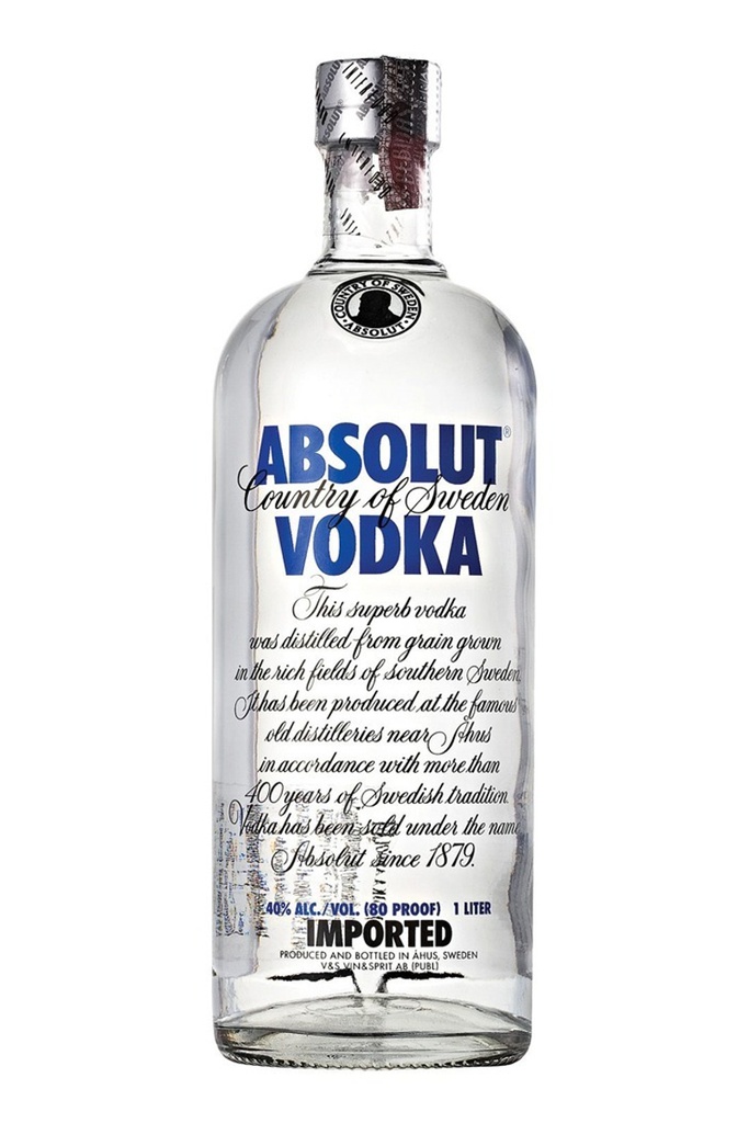 WODKA ABSOLUT 1 L.