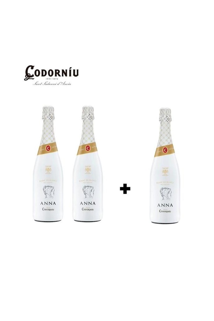 PACK ANNA DE CODORNIU BLANC DE BLANCS 2+1