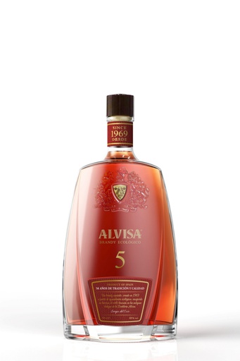 [10190] BRANDY ALVISA 5 ECOLÓGICO 0,50L.