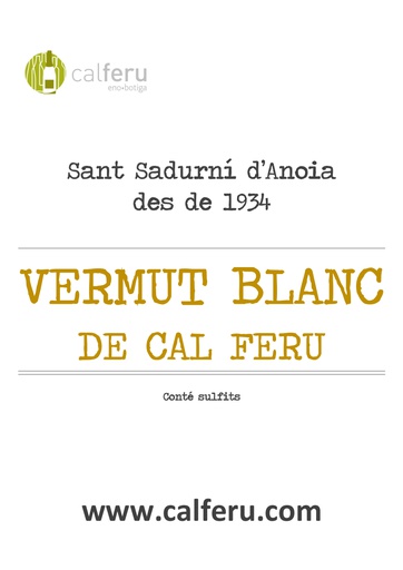 VERMUT BLANCO A GRANEL