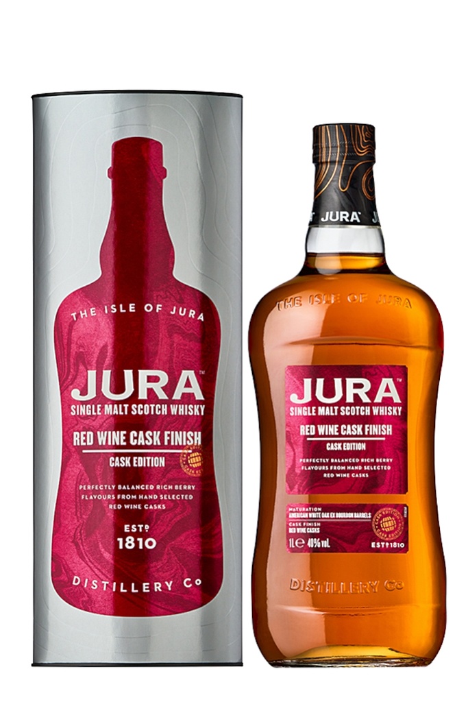 WHISKY JURA RED WINE CASK FINISH 0,70L.